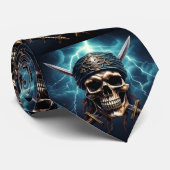 Piratenschedel met zwaarden Stropdas (Opgerold)