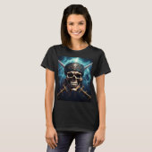 Piratenschedel met zwaarden T-shirt (Voorkant volledig)
