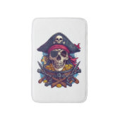 Piratenschedel Schat Badmat (Voorkant Verticaal)