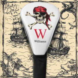 Piratenschedelmonogram Golfheadcover