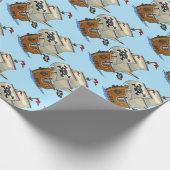 Piratenschepen Cadeaupapier (Hoek)