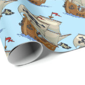 Piratenschepen Cadeaupapier (Rol Hoek)