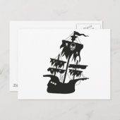 Piratenschiff Briefkaart (Voorkant / Achterkant)