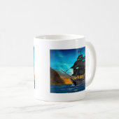 PIRATENSCHIP BIJ ZONSONDERGANG KOFFIEMOK (Voorkant rechts)