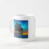 PIRATENSCHIP BIJ ZONSONDERGANG KOFFIEMOK (Voorkant links)