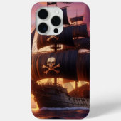 Piratenschip bij zonsopgang/zonsondergang Case-Mate iPhone case (Achterkant)