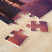 Piratenschip bij zonsopgang/zonsondergang legpuzzel (Zijkant)