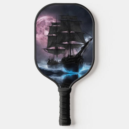 Piratenschip bliksem aardbeienmaan Personaliseren Pickleball Paddle (Voorkant)