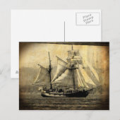 Piratenschip Briefkaart (Voorkant / Achterkant)