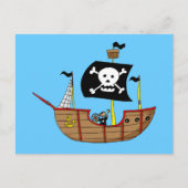 Piratenschip Briefkaart (Voorkant)