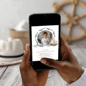 Piratenschip Bruin nautisch thema Verjaardag Kaart