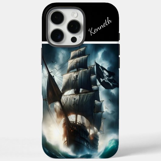 Piratenschip daagt het Storm Case-Mate iPhone Case (Achterkant)