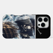 Piratenschip daagt het Storm iPhone Hoesje (Achterkant horizontaal)