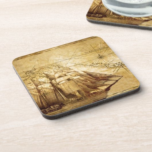 piratenschip drankjes onderzetter (Linkerzijde)