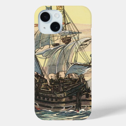  Piratenschip, Galleon Sailing on the Ocean Case-Mate iPhone Case (Achterkant)