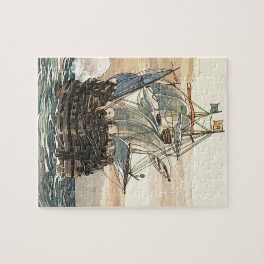  Piratenschip, Galleon Sailing on the Ocean Legpuzzel (Horizontaal)