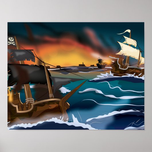 Piratenschip gevecht! poster (Voorkant)