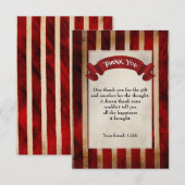 Piratenschip Grunge Verjaardagsfeest Dank u kaart (Voorkant / Achterkant)