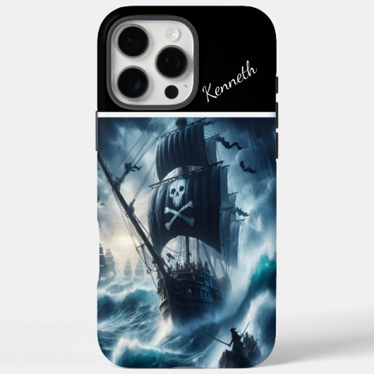 Piratenschip in een Storm Case-Mate iPhone Case (Achterkant)