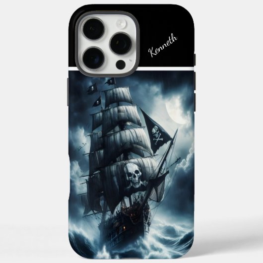 Piratenschip in een Storm Case-Mate iPhone Case (Achterkant)