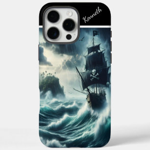 Piratenschip in een Storm iPhone 16 Pro Max Hoesje