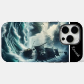 Piratenschip in een Storm Case-Mate iPhone Case (Achterkant (horizontaal))
