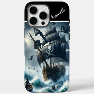 Piratenschip in een Storm iPhone 16 Pro Max Hoesje