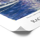 Piratenschip in het maanlicht poster (Hoek)