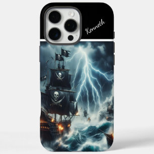 piratenschip in onweer iPhone 16 pro max hoesje