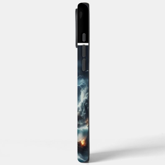 piratenschip in onweer Case-Mate iPhone case (Achterkant / Links)