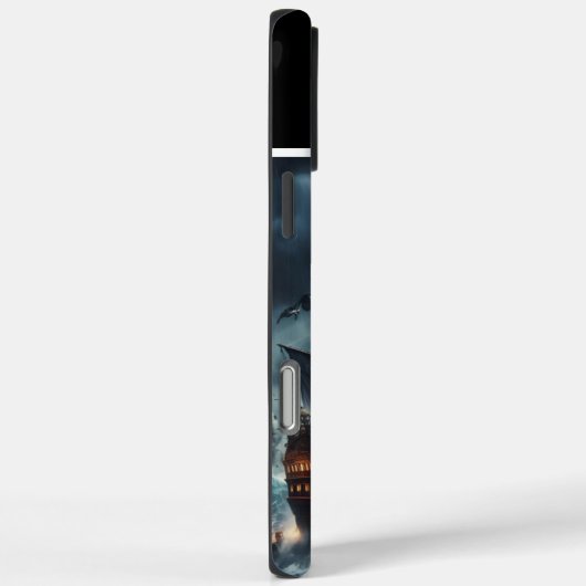piratenschip in onweer Case-Mate iPhone case (Achterkant / Rechts)