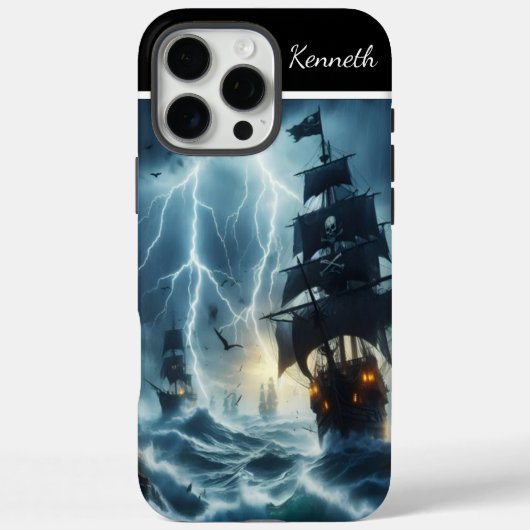Piratenschip in Tempest Case-Mate iPhone Case (Achterkant)