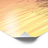 piratenschip in zonsondergang foto afdruk (Hoek)