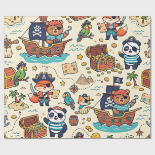 Piratenschip Inpakpapier