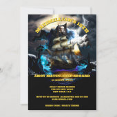 Piratenschip Jolly Roger vlag nacht storm ahoy mat Kaart (Voorkant)