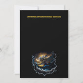 Piratenschip Jolly Roger vlag nacht storm ahoy mat Kaart (Achterkant)