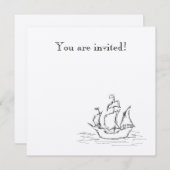 Piratenschip. Kaart (Voorkant / Achterkant)