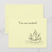 Piratenschip. Kaart (Voorkant / Achterkant)