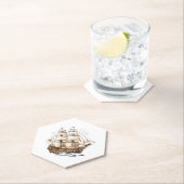 Piratenschip Kartonnen Onderzetters (Insitu)