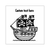 Piratenschip Kinder Rubberstempel (Afrduk)