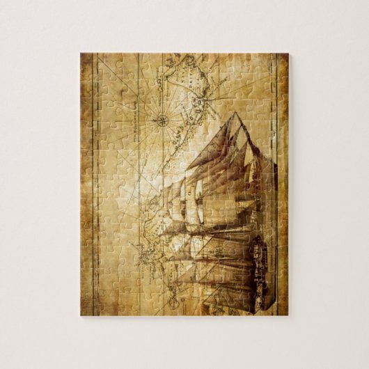 piratenschip legpuzzel (Verticaal)