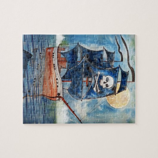 Piratenschip Legpuzzel (Horizontaal)