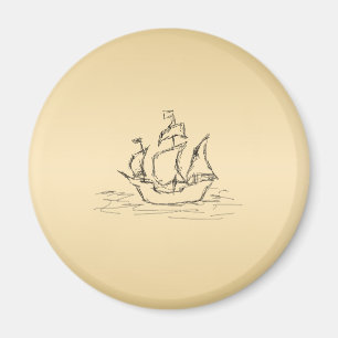 Piratenschip. Magneet