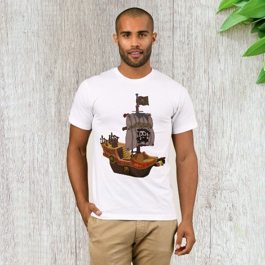 Piratenschip Mannen T-shirt