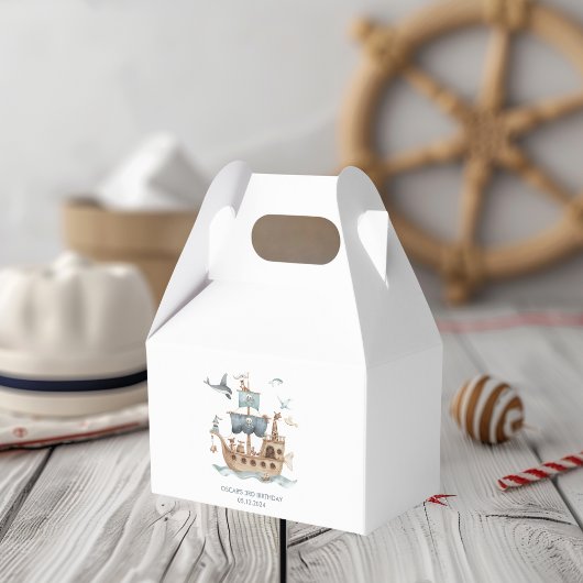 Piratenschip met dieren Kinder partij Bedankdoosjes