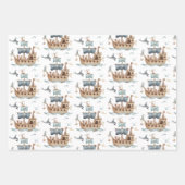 Piratenschip met dieren Kinder partij Inpakpapier Vel (Voorkant)