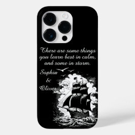 Piratenschip Modern Motivatie Quote Wit Tekst Case-Mate iPhone 14 Pro Hoesje