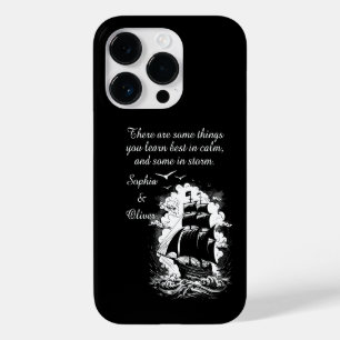 Piratenschip Modern Motivatie Quote Wit Tekst Case-Mate iPhone 14 Pro Hoesje