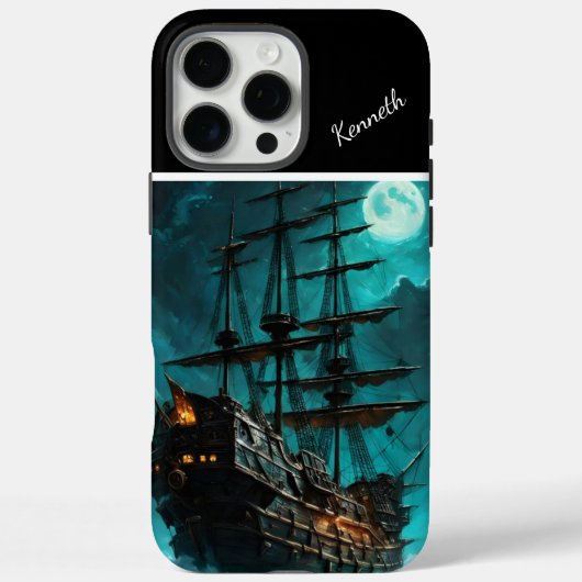 Piratenschip Moonlight Galleon Case-Mate iPhone Case (Achterkant)