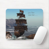 Piratenschip Mousepad Muismat (Met muis)